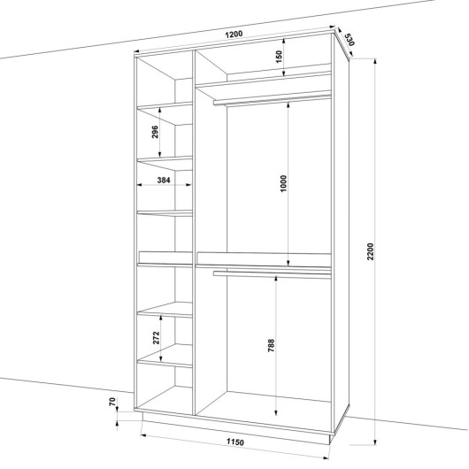 Шкаф FlashNika HOLD-38