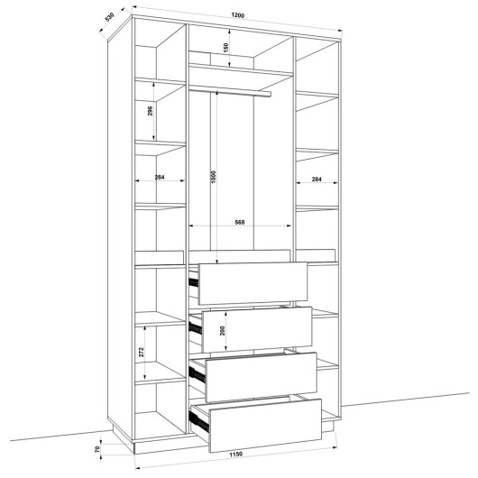 Шкаф FlashNika HOLD-46